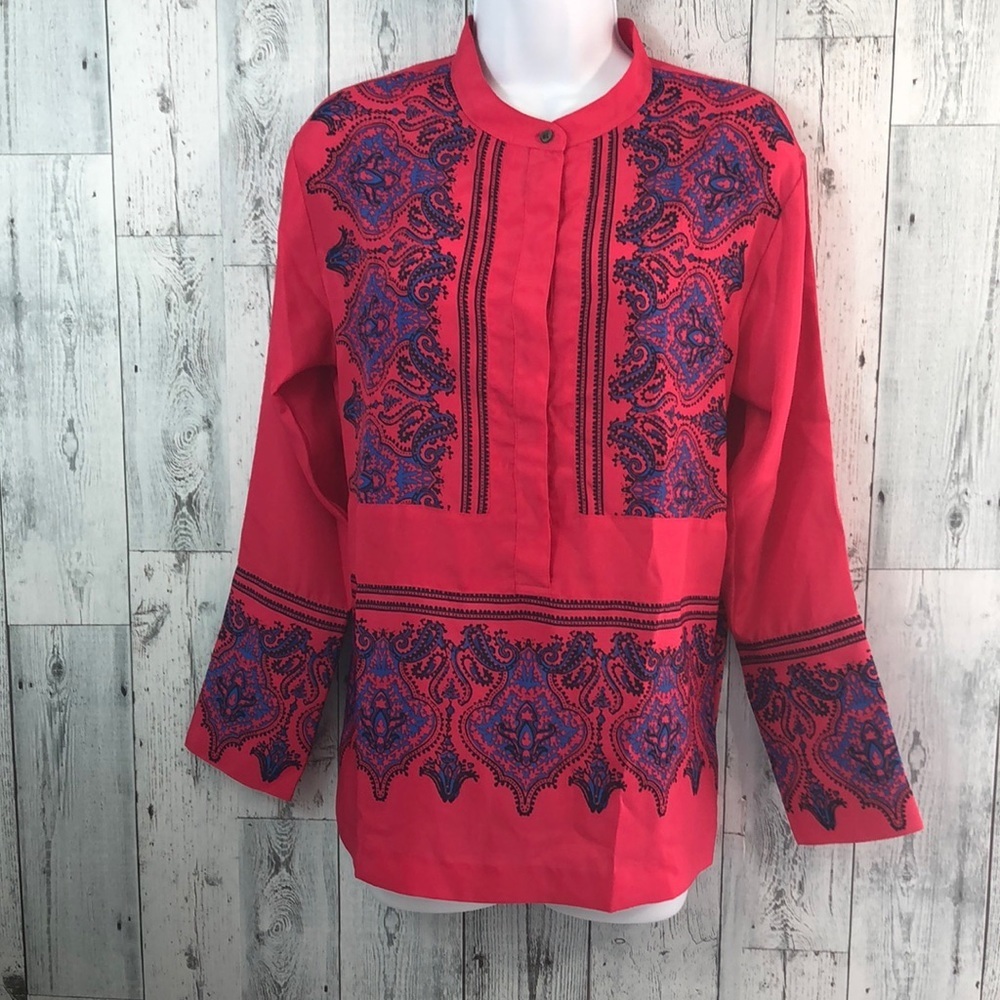 J. Crew Dervish Paisley Tunic Extra Small